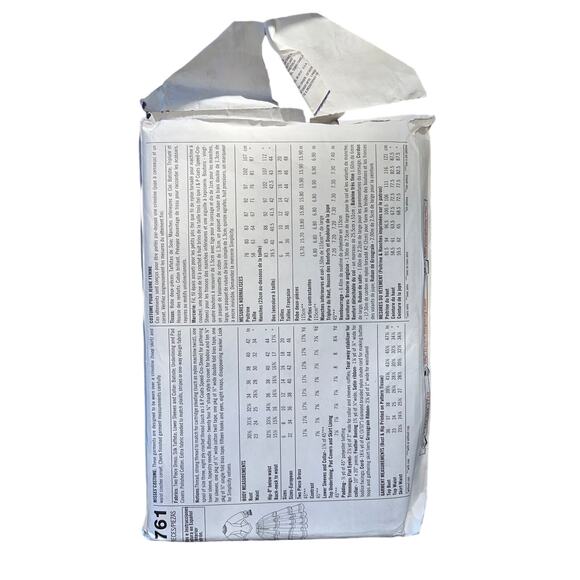 Simplicity Sewing Pattern 9761 Misses Civil War 1800s Two Piece Dress 6-12 UNCUT - Picture 2 of 2